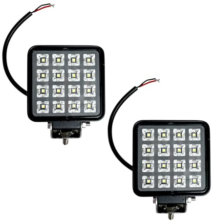 MelTruck 2x LED Arbeitsscheinwerfer Arbeitsleuchte mit Schalter für Traktor Bagger Offroad