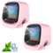 Aira Breeze Luftkühler, Air Breeze Klimaanlage, Luftkühler mit Wasserkühlung Klein, Tragbarer Klimaanlagenventilator, USB-betriebener Klimagerät für Familie, Reisen (Rosa+Rosa)