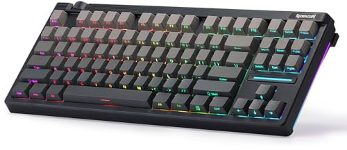 Redragon K729 HE Teclado mecánico para Juegos de Disparo rápido, 87 Teclas 8K con Cable, Interruptor magnético Sedoso UltraMag 100% Pom, diseño de Estructura de Patente, US Layout