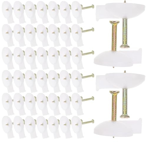 VILLFUL 100 pièces Clous de Fixation Murale Punaise Murale pour Brique et Clou Ciment pour Rideaux Peint et Tissus Installation Facile et Fixation Solide
