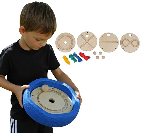 Pedalo® Hand-Koordinationsscheiben Set/Bewegungsspiel/Zubehör für Stapelsteine/Murmelbahn/Murmelscheibe/Handtraining/Motorikspielzeug