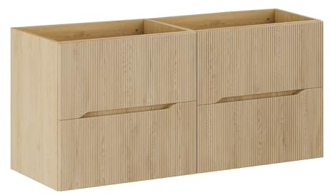 Vente-unique - Mueble de Lavabo Oriso - L 120cm x A 46cm x H 57cm - MDF - Color Natural Claro