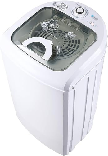 Machines à Laver 2 en 1, Lave-Linge Portable, Lave-Linge Et Essoreuse, Machine à Laver Automatique pour Camping, Chargement par Le Haut, Fonction De Minuterie, économie D'énergie Et D
