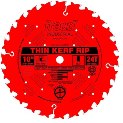 Freud LU87R010 10 Thin Kerf Rip Blade, Multi, One Size