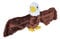 Wild Republic 19505 Republic 21415 Huggers Schnapparmband Kuscheltier, Plüschtier, Weißkopfseeadler, Braun, 20 cm