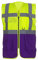 Yoko Multifunktionale Herren-Hochsicherheitsweste yk002/hvw801. Größe L Yellow/Purple