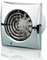 Blauberg UK 150 Quiet VT Chrome Blauberg Extractor Fan Pull Cord & Timer-150mm, 17 W, 240 V, 150 mm