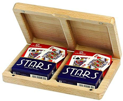 Juego- Porta Carte da Gioco in Legno, JU04000