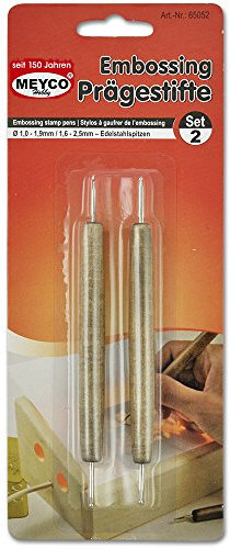 BULINI DOPPIA PUNTA EMBOSSING SET 2 PZ.
