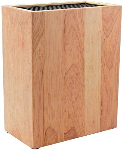 Rockingham Forge Leeres Messerblock, Kautschukholz, 18.5 x 10.5 x 22.5 cm, aufrecht, Leeres Messerblock