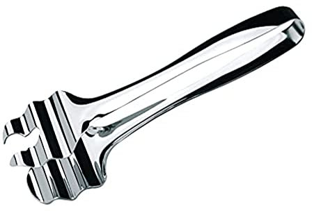 Commichef Pince à asperges chromée en acier inoxydable Argenté 24 cm