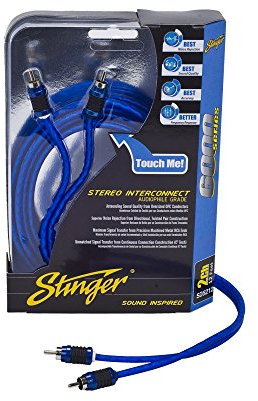 STINGER SI623 2-Kanal Cinch Anschlusskabel Verstärkersets 0,9m 6000 Serie