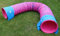 Callieway® Dog Agility Tunnel Profi Hunde Tunnel Agility Gerät (Stützsandsäcke bereits inklusive) (5m, Fuchsia)