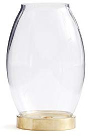 noTrash2003 Sturmlicht Windlicht Teelichthalter Glas Messing