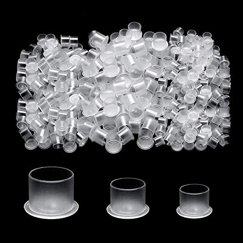 ATOMUS Tattoo Ink Cups With Base 300Pcs Pigment Cups Mixed Small Medium Large Ink Container for Tattoo Kit Tattoo Supplies (Mixed_300pcs)