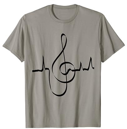 Notenschlüssel Musik Sänger Musiker Geschenk Mann Frau Junge T-Shirt