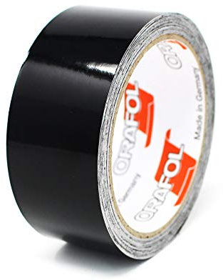 10 Meter (1,79€/Meter) Zierstreifen Auto Motorrad Boot Modellbau Farbauswahl - Finest Folia Dekorstreifen Seitenstreifen Klebestreifen (Schwarz Glanz, 40mm Breite)