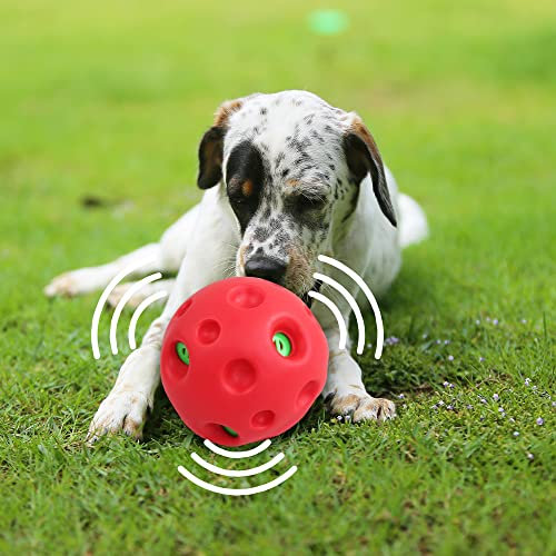 Dog Giggle Toy Pet Playing Wobble Ball With Sound, Zip-zip Ball