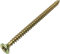 AERZETIX - Set di 100 - Vite per legno - Ø3.5x60mm - Acciaio Ottone Metallo - Testa fresata - Impronta Cruciforme Pozidriv - Colore ottone - C45160