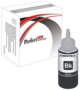 PerfectPrint Ink Bottle Refill For Printer, Compatible With Epson ET-2710 ET-2711 ET-2712 ET-2714 ET-2715 ET-2720 ET-2726 ET-4700 104 (Black, 1-Pack)