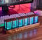 LED Nixie Uhr, Digital Nixie Tube Clock, Nixie Röhrenuhr, Und das WiFi synchronisieren, Alarm und 12/24-Stunden-Anzeige, kein Zusammenbau erforderlich – EIN Retro-Geschenk für Freunde
