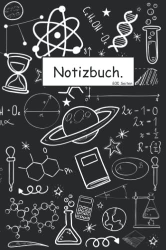 Notizbuch. 800 Seiten: Extra dickes Kariertes 5x5 Kästchen XXL Notizbuch als Tagebuch, Hausaufgaben für Studenten, Schriftsteller oder Lehrer