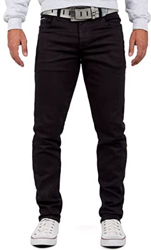 Cipo & Baxx Herren Jeans CD533-bans Schwarz W48/L34