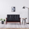 Makastle Sofa 2-Sitzer Couch Polstersofa Sessel Lounge Bank Küchensofa Sitzbank Polsterbank Sofa Küchenbank Sofabank Sitzmöbel für Wohnzimmer Büro, Holzrahmen, 113,5 x 67 x 73,5 cm