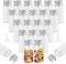 REFORUNG 45 Stück 10ml kleine Glasflasche Glas Reagenzgläser mit Schraubverschluss Aus Aluminium Klare Flüssigkeitsprobe Fläschchen Luftdichte Flaschen mit 2 Trichter für Hochzeit Party Zubehör