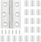20 Stück Scharniere Klappbar 44mm × 31mm, Leryati Scharnier Edelstahl Klappbar Scharnierband Scharnier Klein Türscharnier für Türen Fenster, Klavierband Scharnier mit 120 Stück Schrauben