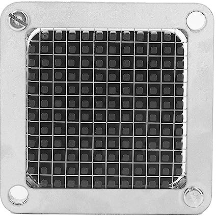 Blade Assembly and Pusher Block, Commercial Vegetable Chopper Dicer Blade Replacement, Stainless Steel Blade for Chopper Dicer Commercial Vegetable Fruit Dicer Replace Blade (6mm)