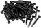 Lot de 50 clous de quincaillerie de 2 cm de long, pointe en acier au carbone, clous de maçonnerie, clous de travail du bois, clous en béton, noir, 20 mm
