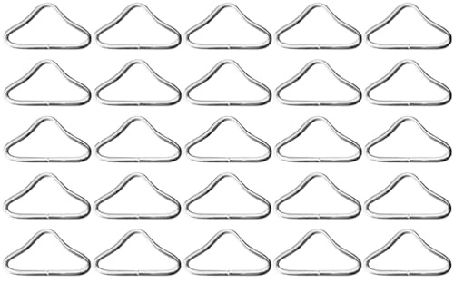 OSALADI 30 Pièces Boucles Triangulaires Métalliques Pour Trampoline Anneaux En Métal Galvanisé Connecteurs Robustes Pour Sangles De Trampoline Accessoires De Remplacement Sécurisés