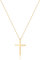 Jenosy Kette Damen Gold Kreuz Kette Gold Damen Personalisierte Kette mit Kreuz Zarte Groß Halskette mit Kreuz Anhänger Hypoallergene 18K Vergoldete Kette Modeschmuck für Frauen und Mädchen