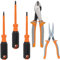 Klein Tools 9419R 1000V Isoliertes Werkzeugset mit Seitenschneider, Spitzzange und 3 Schraubendrehern, 5-teilig