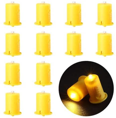 Encham Ballonlichter Mini LED 12 Stück Warmweiß LED Batteriebetrieben Ballon Lichter für Papierlaterne Luftballons Dekoration für Weihnachten Hochzeit Party