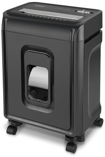 Aurora AU830MA High-Security 8-Sheet Micro-Cut Paper and Credit Card Shredder/ 20 Minutes/Security Level P-5