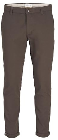JACK & JONES Jpstmarco Jjfury AKM Noos Men's Chino Trousers, Canteen, 33 W/34 L