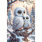 AUNHOKE Diamond Painting Bilder Erwachsene Kinder,Eule Diamant Malerei Kits,Rund Full Drill Diamond Painting, Diamant Bilder Cross Stickerei Malerei Kits,für Wohnzimmer,Schlafzimmer, Wand Dekoration