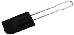 METRO Professional Silikon-Teigschaber, Edelstahl/Silikon, 31,5 x 11,5 x 7 cm, schwarz/Silber