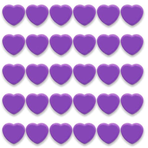 PYJLBX Magnete für Magnettafel, 30 Stück Magnet Magnete Stark Kühlschrankmagnete Kühlschrank Magnete Mini Magnete Klein Magneten Starker Halt Whiteboard Magnete Magnets für tafel pinnwand (Herz, Lila)