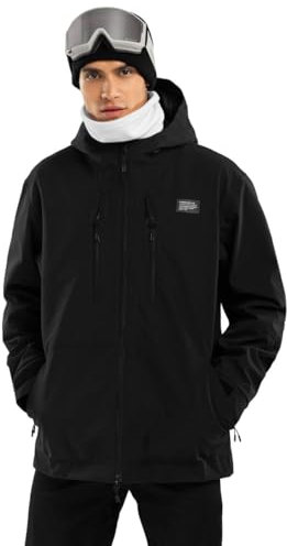 SIROKO - Hardshell Snowboardjacke W5 Nix - XL - Schwarz
