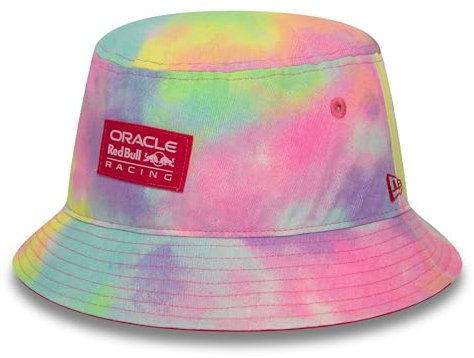 New Era Red Bull Racing Formel 1 Team – Offizieller F1-Merchandise-Artikel – Batik-Denim-farbiger Fischerhut – Mehrfarbig – Erwachsene Unisex, Batik, L