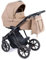 Coletto Kinderwagen-Set 2 in 1 Dante inkl. Sportsitz - 12 Teile - Sand-schwarzes Gestell