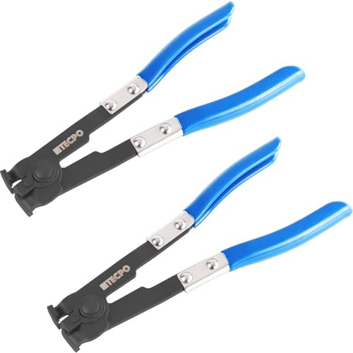 2x TECPO Schlauchschellen-Zange Achsmanchettenzange Klemmzange Manchetten Zange