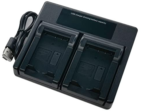 USB Dual Batterie Chargeur pour PANASONIC DMW-BMB9 DMW-BMB9E DMW-BMB9PP Lumix DMC-FZ40 DMC-FZ45 DMC-FZ47 DMC-FZ48 DMC-FZ100 DMC-FZ150 Camera