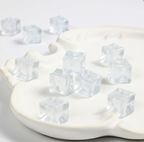 BeLongsYou Leuchtende Stein Garten Kieselsteine Felsen Glühen im Dunkeln Indoor Outdoor-Dekor für Gehwege Einfahrt Hof Gras Fischbecken 18x18mm,Weiß,190pcs