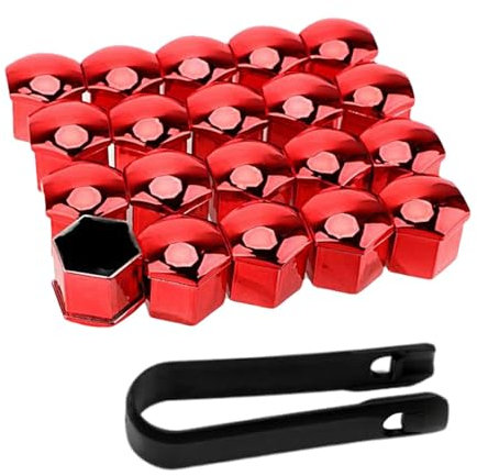 Capuchons d'écrou de Roue de Voiture, Couvercle de Boulon d'écrou de Roue | Jeu de Capuchons Cache-boulons - Couvercles d'écrou de Pneu, Cache-poussière 20 pièces, Bouchon à vis de Pneu de Protection