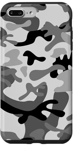 Camouflage, Camouflage, Grau, Hülle für iPhone 7 Plus/8 Plus
