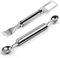 2PCS Watermelon Cutter Slicer Fruit Fork and Melon Baller Scoop Tool - 2-in-1 Stainless Steel Watermelon Dual Head Watermelon Cuber Cutting Tool Knife for Family Parties Kitchen Camping